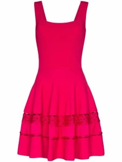 Alexander McQueen crochet-knit dress