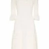 Alexander McQueen crochet frill fit and flare dress