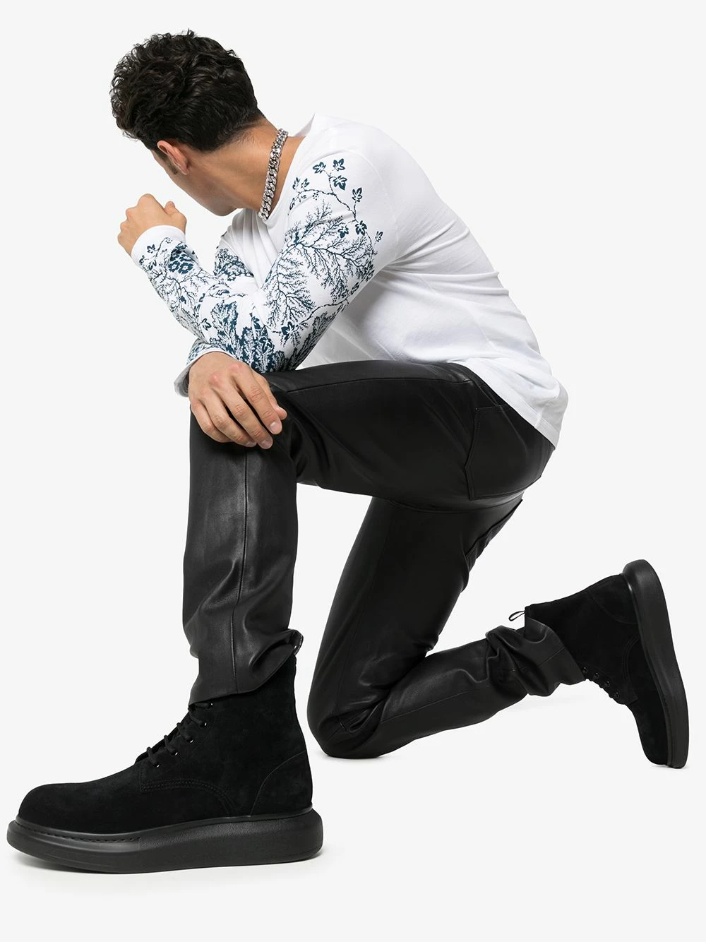 Alexander McQueen Hybrid lace up ankle boots 2 Alexander McQueen Hybrid lace-up ankle boots