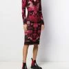 Alexander McQueen Blurred rose jacquard fitted dress 7 Alexander McQueen blurred rose jacquard fitted dress