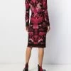 Alexander McQueen Blurred rose jacquard fitted dress 8 Alexander McQueen blurred rose jacquard fitted dress