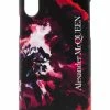Alexander McQueen rose-print iPhone XS CSS leather case