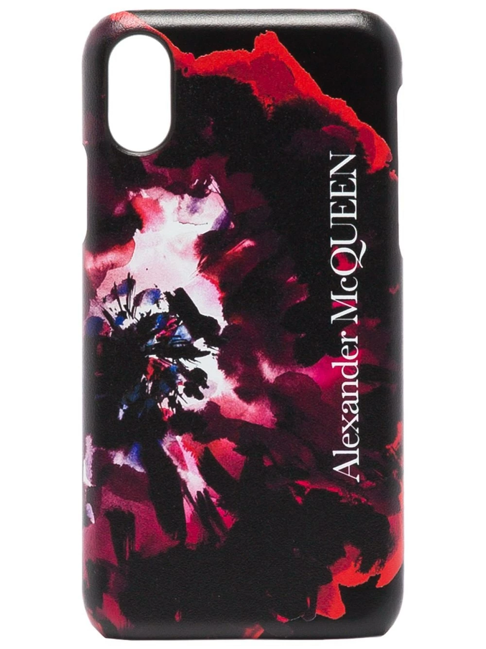 Alexander McQueen Rose print iPhone XS CSS leather case 1 Alexander McQueen rose-print iPhone XS CSS leather case