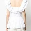 Alexander McQueen ruffle peplum blouse