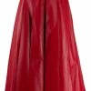 Alexander McQueen pleated leather midi skirt