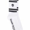 Alexander McQueen ribbed skull print ankle socks
