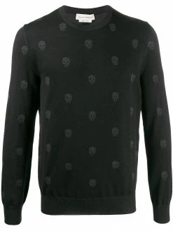 Alexander McQueen multiple skulls jumper