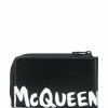 Alexander McQueen logo print coin pouch cardholder