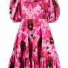Alexander McQueen abstract floral print dress