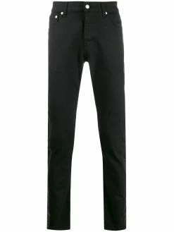 Alexander McQueen side tape straight jeans