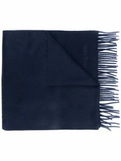 Alexander McQueen embroidered logo scarf