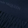 Alexander McQueen embroidered logo scarf