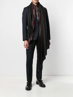 Alexander McQueen logo trim scarf