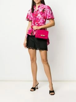 Alexander McQueen floral print asymmetric shirt