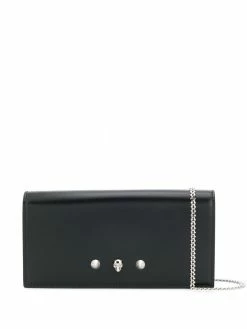 Alexander McQueen studded skull clutch