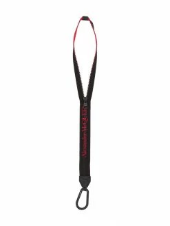 Alexander McQueen logo print zipped keyring