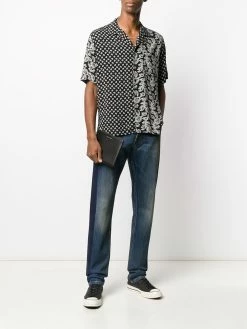 Alexander McQueen side tape straight-leg jeans