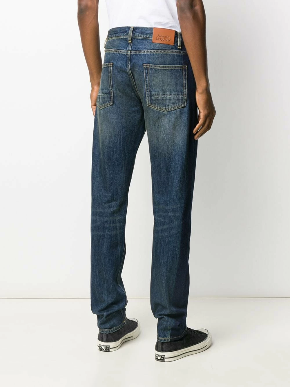 Alexander McQueen Side tape straight leg jeans 4 Alexander McQueen side tape straight-leg jeans