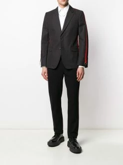 Alexander McQueen side-stripe blazer