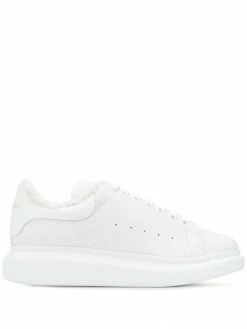 Alexander McQueen Oversized shearling-trimmed sneakers
