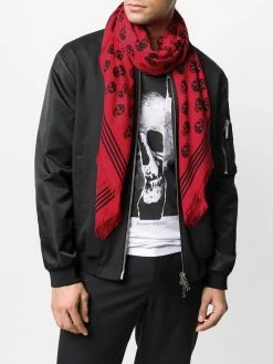 Alexander McQueen Biker Skull print scarf
