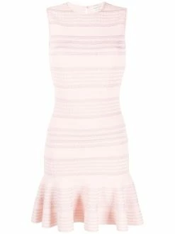 Alexander McQueen scalloped peplum dress