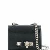 Alexander McQueen Jewelled lizard-effect cross-body bag