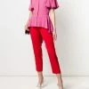Alexander McQueen silk peplum blouse