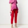 Alexander McQueen silk peplum blouse