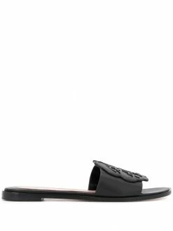 Alexander McQueen logo patch sandals