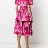 Alexander McQueen Endangered Flower print ruffle dress