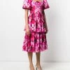 Alexander McQueen Endangered Flower print ruffle dress