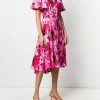 Alexander McQueen flower print tea dress