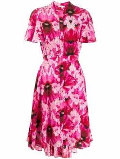 Alexander McQueen flower print tea dress