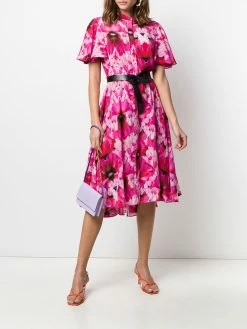 Alexander McQueen flower print tea dress