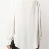 Alexander McQueen ruffle-front long-sleeve blouse