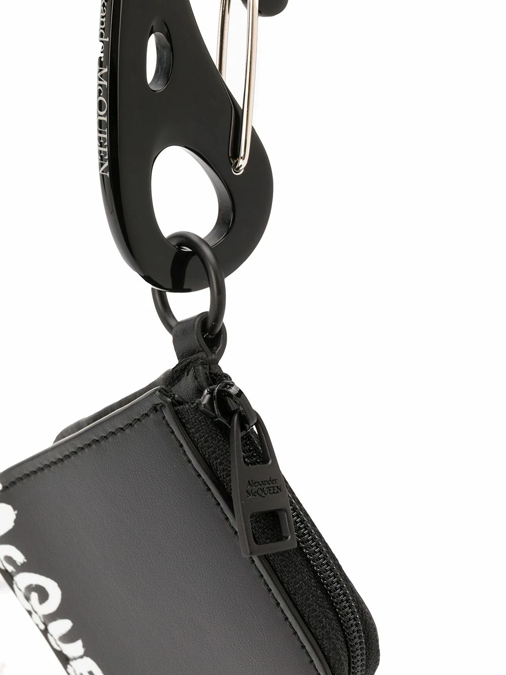 Alexander McQueen Logo zip pouch keyring 2 Alexander McQueen logo zip pouch keyring