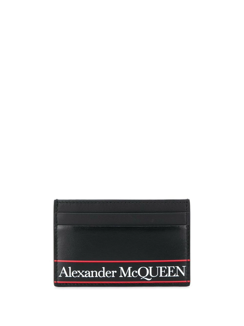 Alexander McQueen Striped logo cardholder 1 Alexander McQueen striped logo cardholder