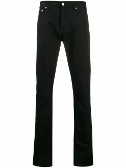 Alexander McQueen dragon patch tapered jeans