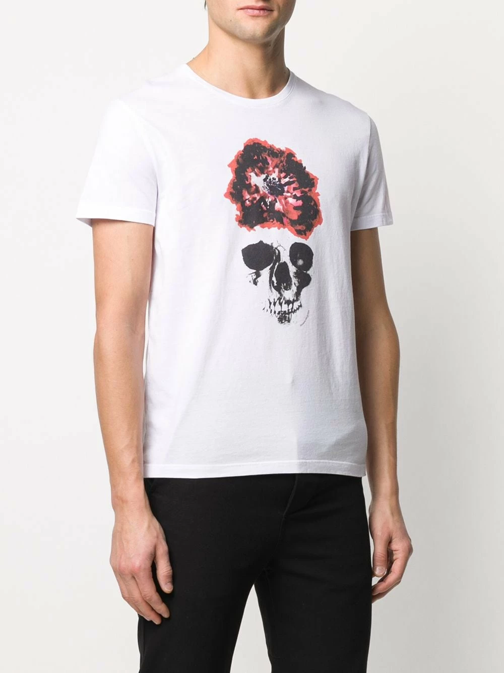 Alexander McQueen Graphic skull print T shirt 3 Alexander McQueen graphic skull print T-shirt