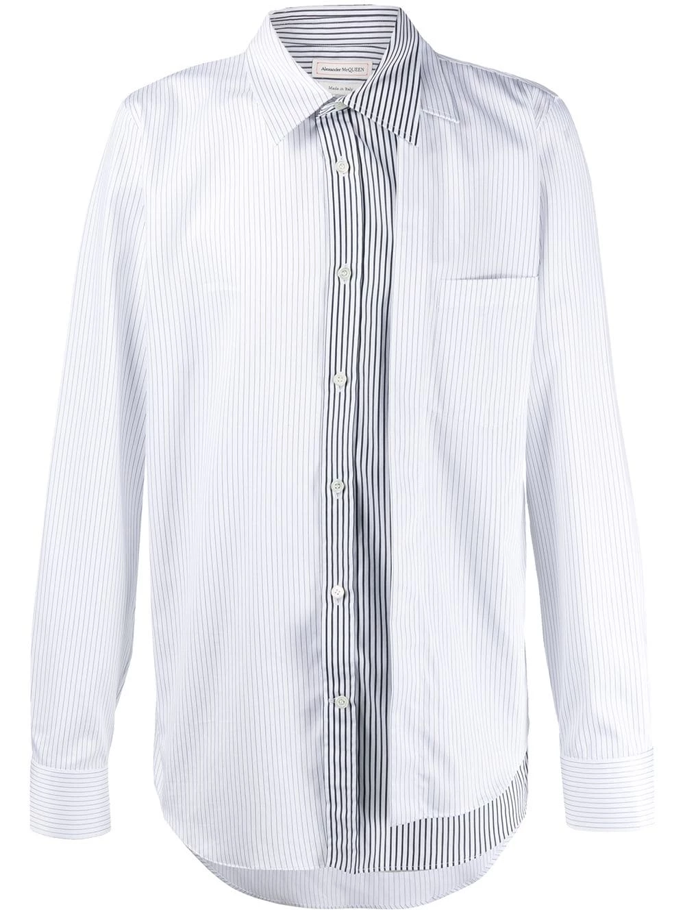 Alexander McQueen Striped layered shirt 1 Alexander McQueen striped layered shirt