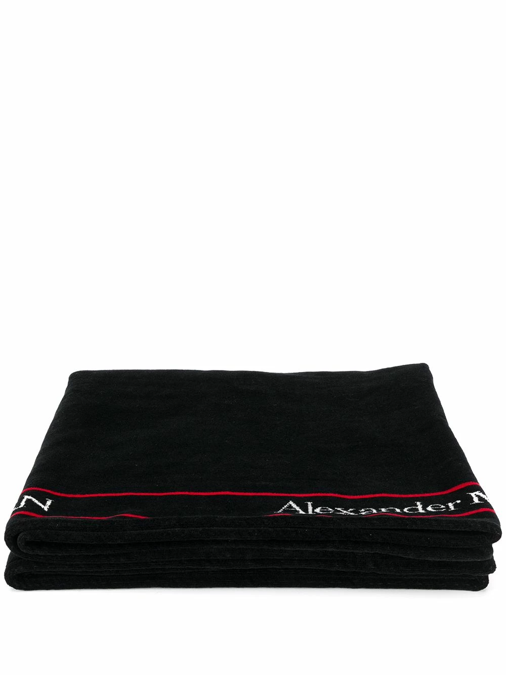 Alexander McQueen Jacquard logo beach towel 1 Alexander McQueen jacquard logo beach towel