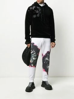 Alexander McQueen abstract print track pants