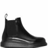 Alexander McQueen leather chelsea boots