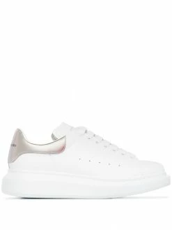 Alexander McQueen metallic oversized leather sneakers