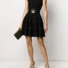 Alexander McQueen ribbed detail flared dress