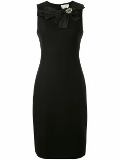 Alexander McQueen bow-embellished pencil dress