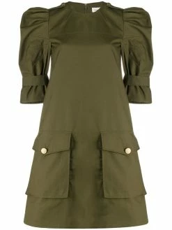 Alexander McQueen military style mini dress
