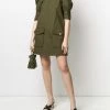 Alexander McQueen military style mini dress