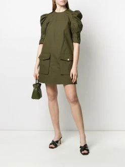 Alexander McQueen military style mini dress